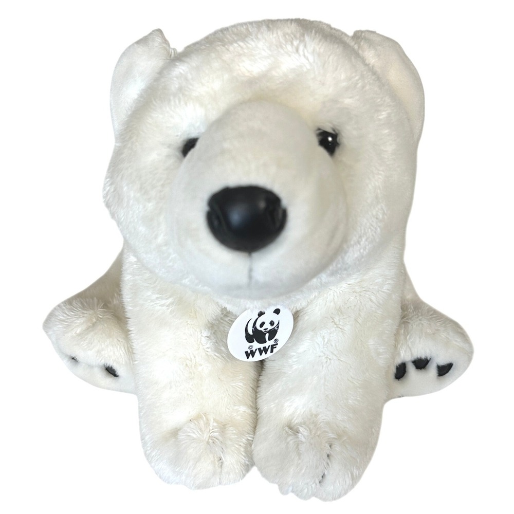 Build A Bear WWF Polar Bear Plush White Stuffed Animal VTG 2004 Rare Collectible
